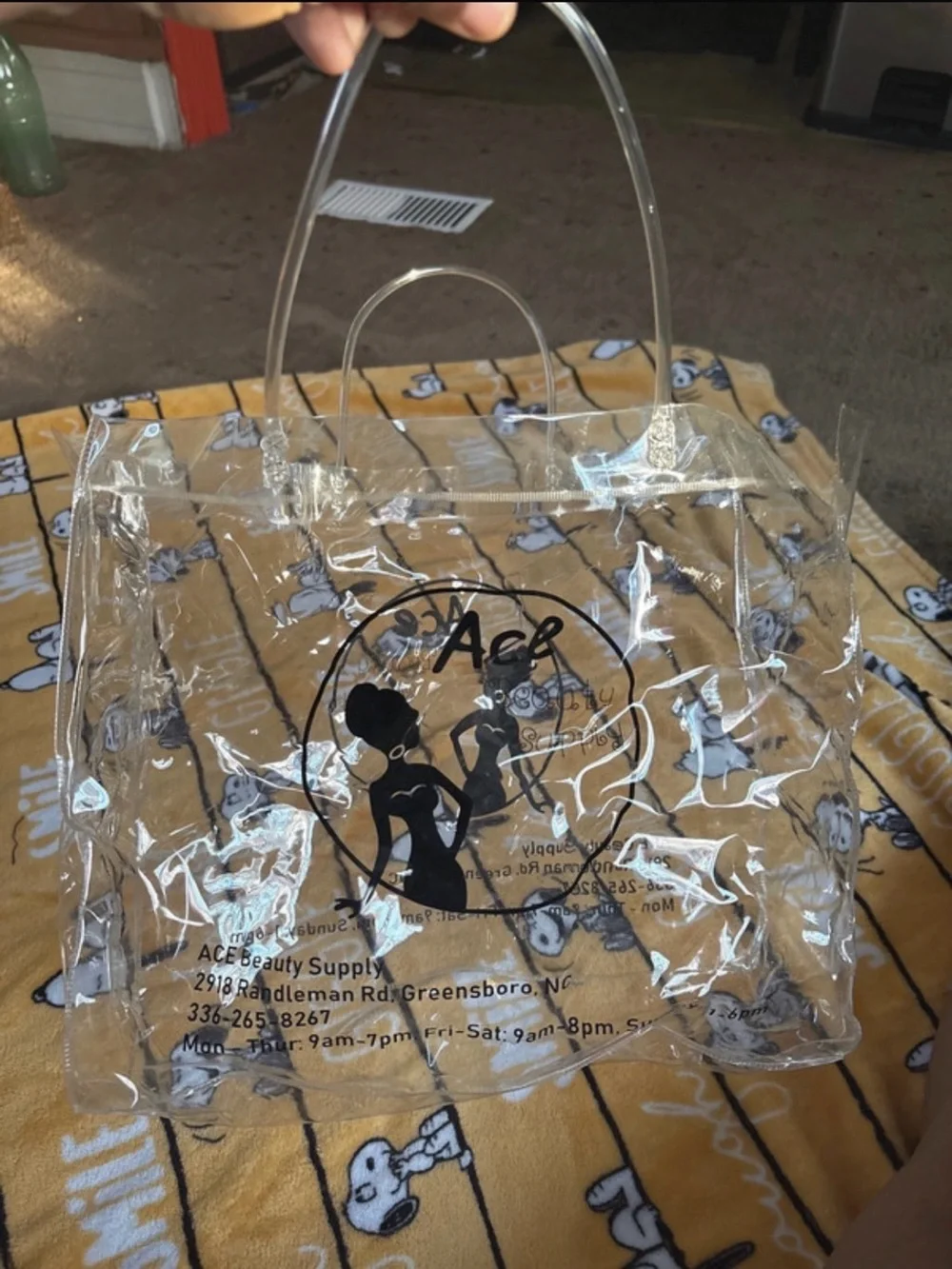 ACE Clear PVC Tote Bag